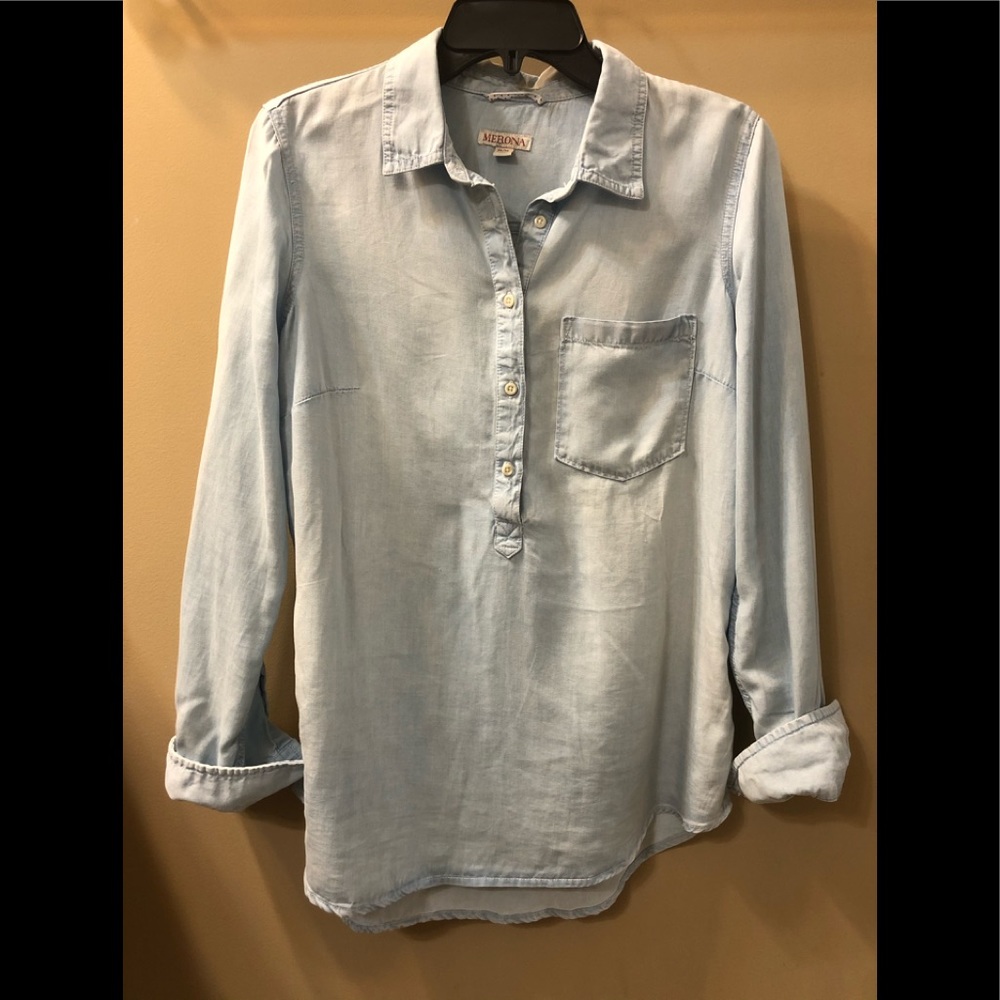 Merona denim top